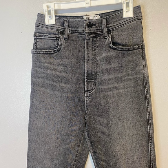AGOLDE | Roxanne Super High-Rise Skinny in Slacker - Picture 3 of 9